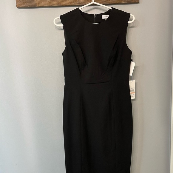 NEW Calvin Klein Sleeveless Black colored Sheath Dress size 2 - Picture 5 of 7